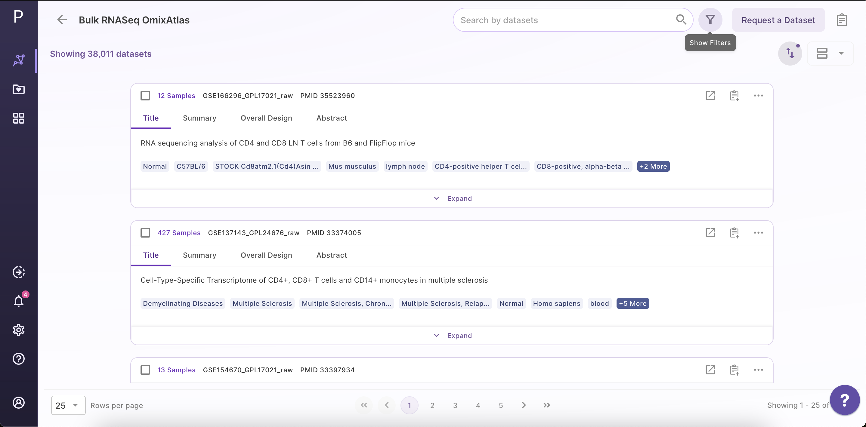 OmixAtlas Dashboard - Polly Documentation